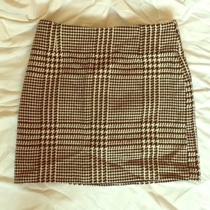 Wool mini skirt